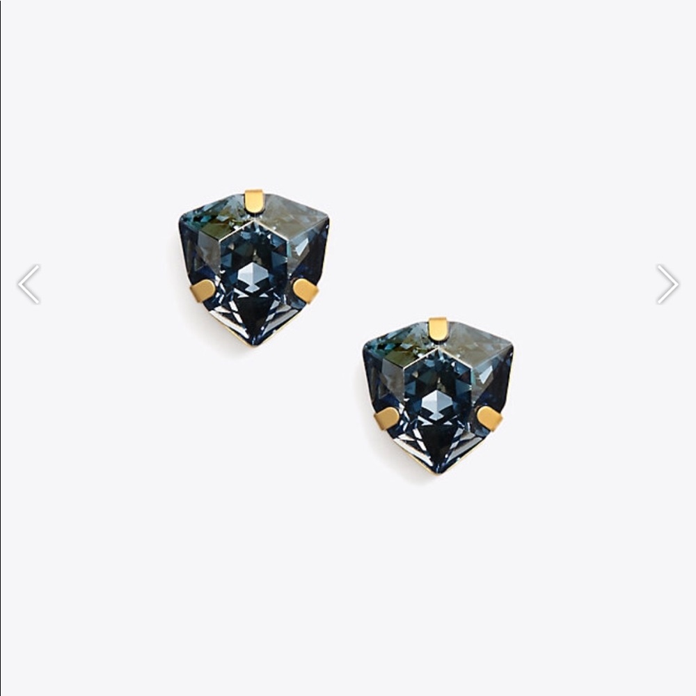 NWT Tory Burch Trilliant Earrings Blue - Picture 3 of 5